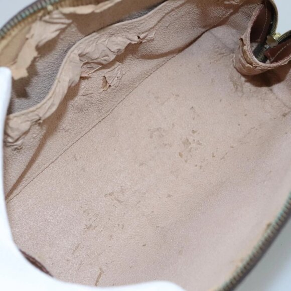 LOUIS VUITTON Monogram Trousse Demi Ronde Cosmetic Pouch M47520 LV Auth 110615 - Picture 11 of 16